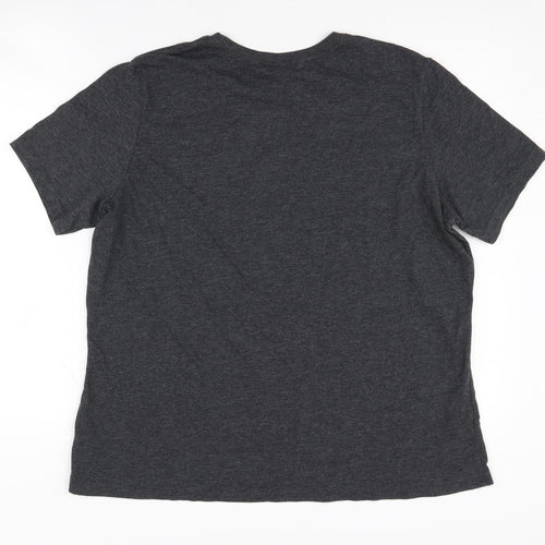 Bella + Canvas Unisex Grey Cartoon T-Shirt XL