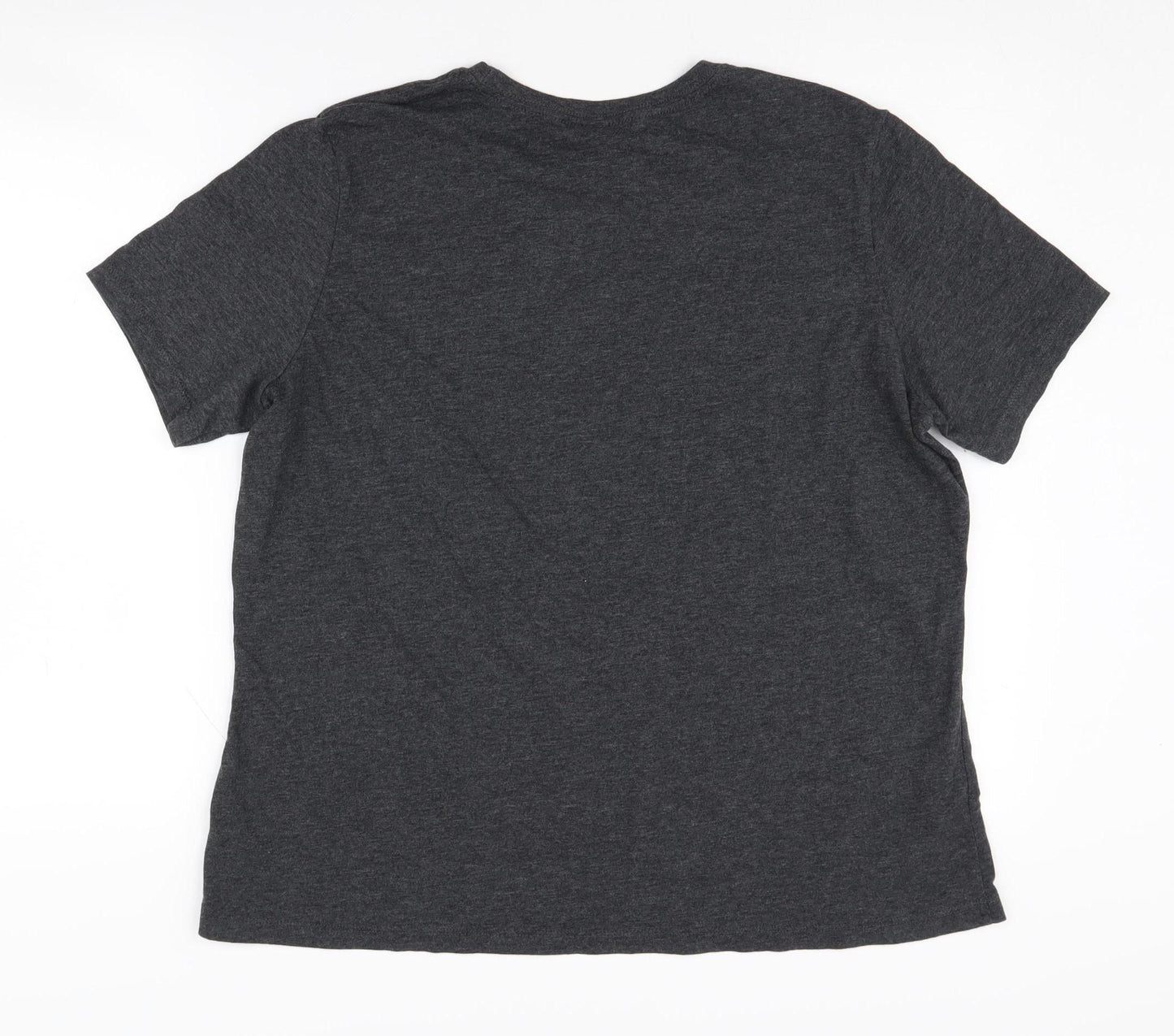 Bella + Canvas Unisex Grey Cartoon T-Shirt XL