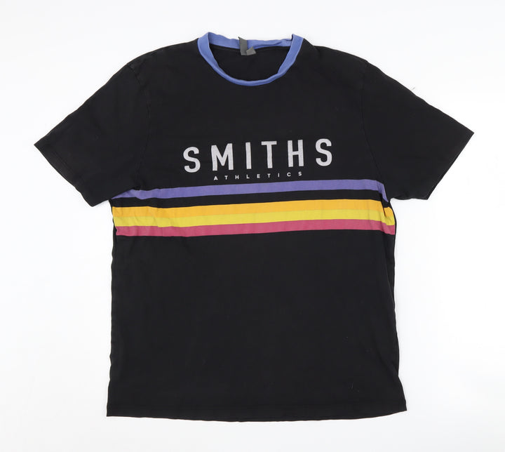 ASOS Men's Black Large Athletic Colourblock T-Shirt