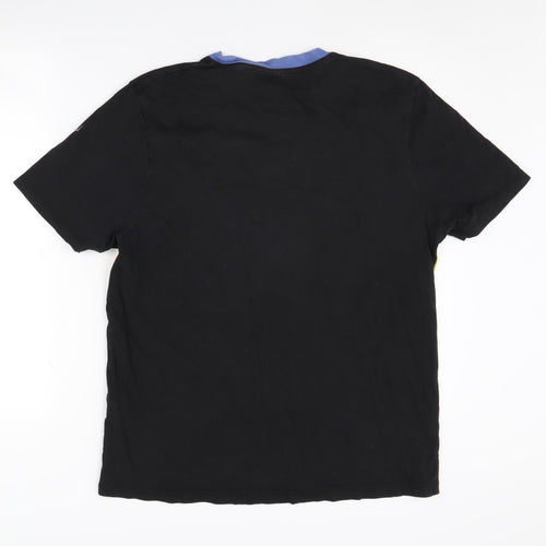 ASOS Men's Black Large Athletic Colourblock T-Shirt
