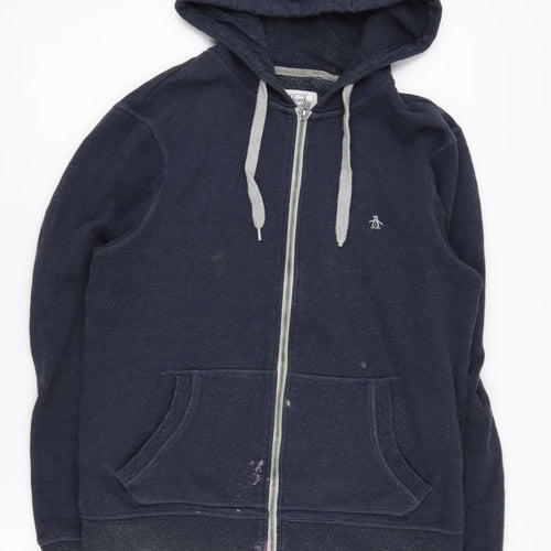 Original Penguin Men's Blue Full Zip Hoodie M