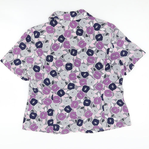 Eastex Women's Multicoloured Floral Blouse Size 12
