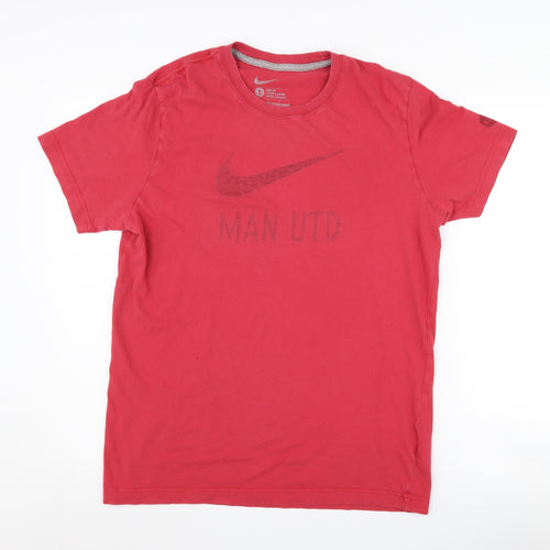 Nike Men's Red Graphic Slim Fit T-Shirt - Size L