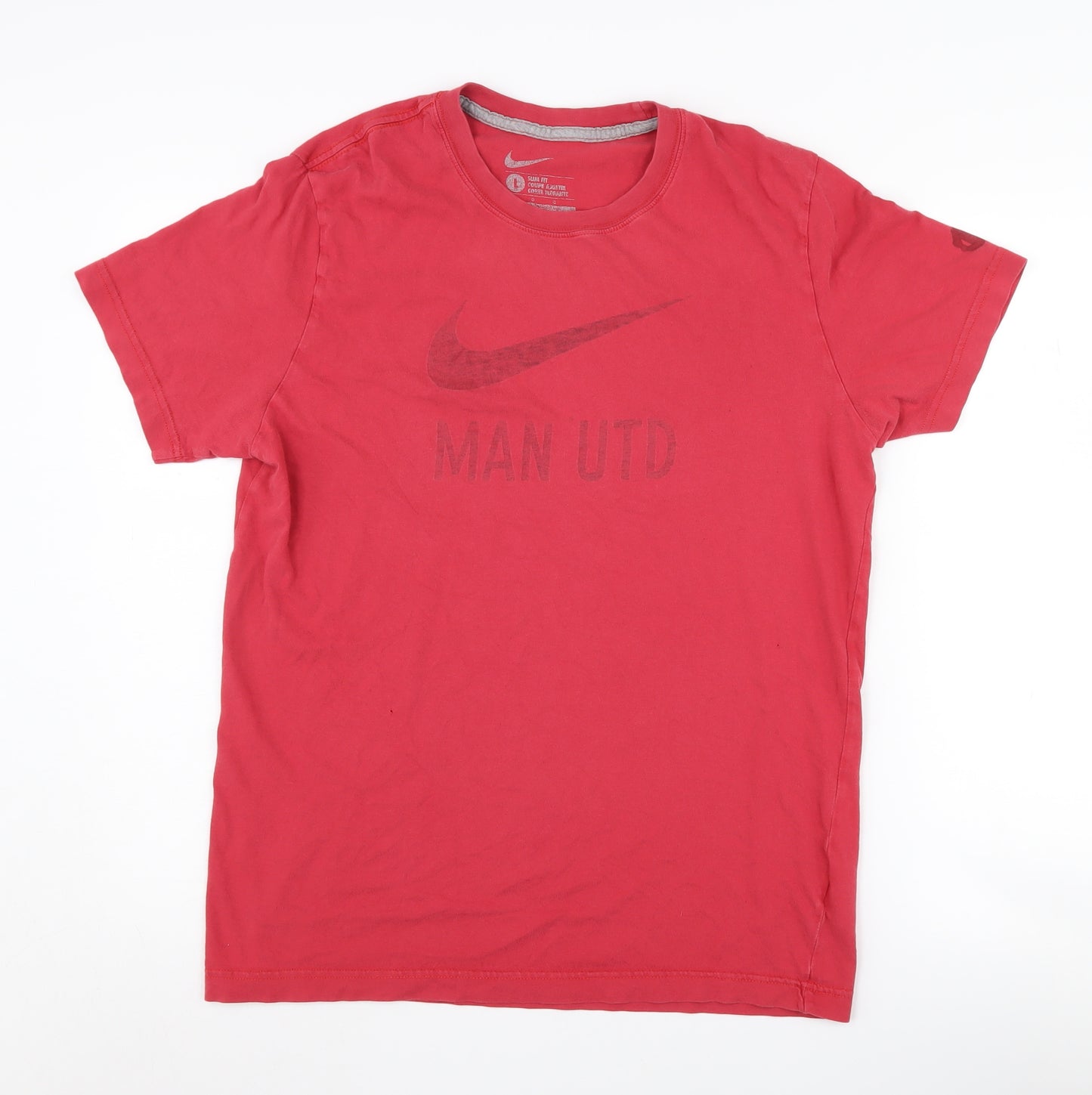 Nike Men's Red Graphic Slim Fit T-Shirt - Size L