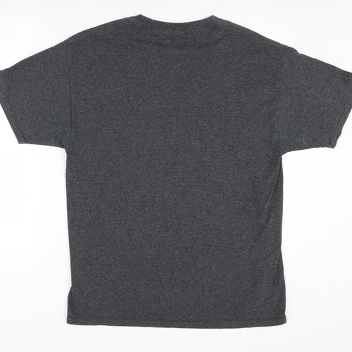 Champion Men's Grey College Graphic T-Shirt Size L