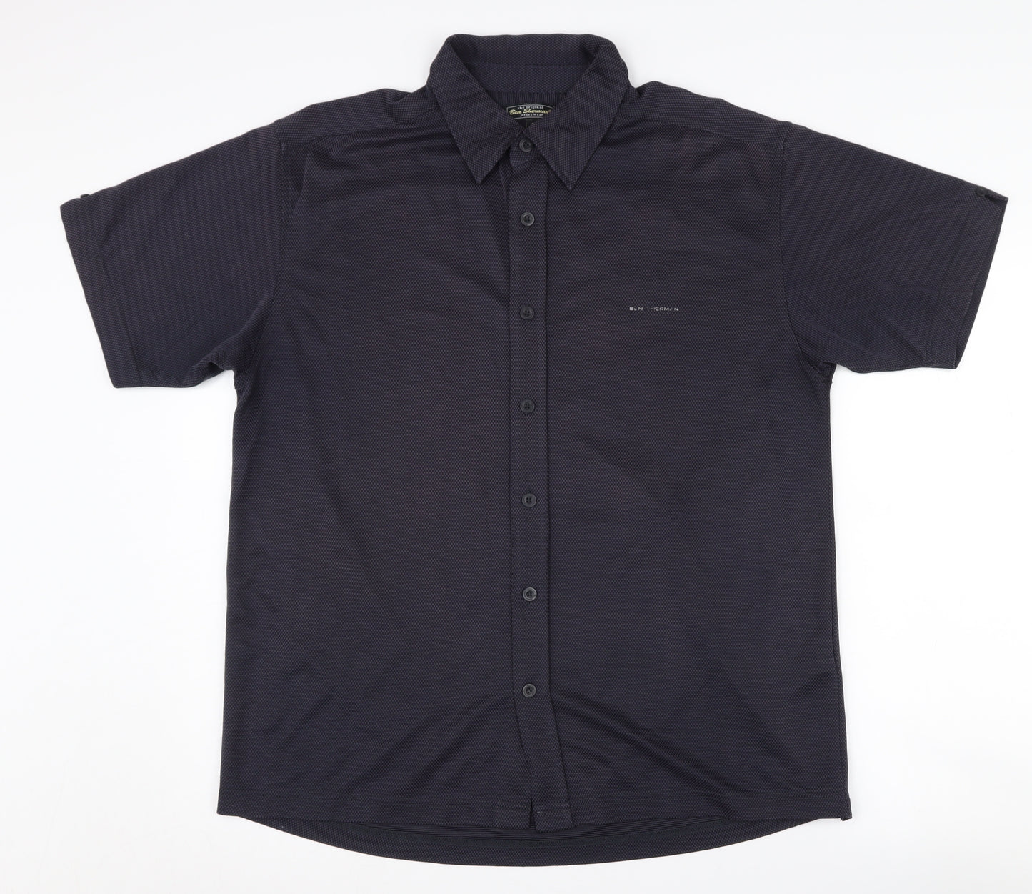 Ben Sherman Men's Black 3XL Short Sleeve Button-Up Shirt
