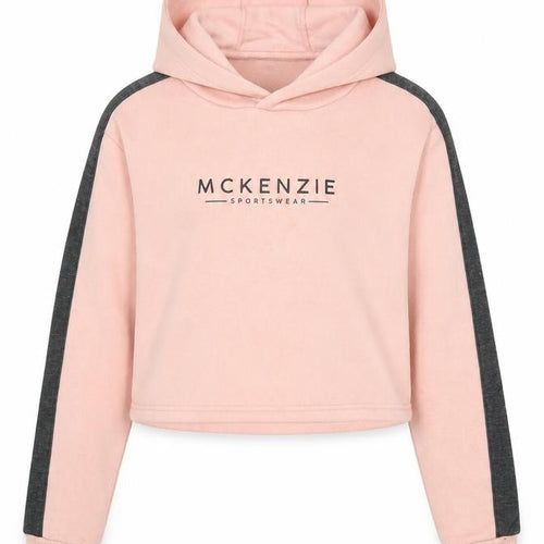 McKenzie Girls Pink Logo Hoodie, 12-13 Years, Casual, Hooded
