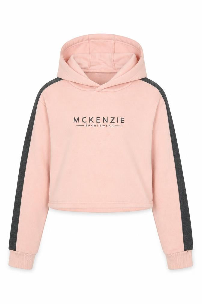 McKenzie Girls Pink Logo Hoodie, 12-13 Years, Casual, Hooded