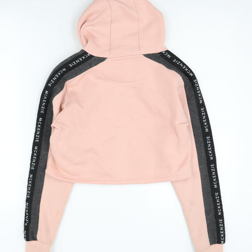 McKenzie Girls Pink Logo Hoodie, 12-13 Years, Casual, Hooded
