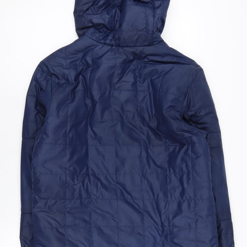 Nike Men's Blue Hooded Puffer Jacket Small