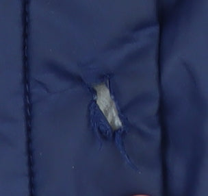 Nike Men's Blue Hooded Puffer Jacket Small