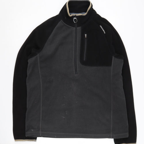 Craghoppers Men's Black Fleece 1/2 Zip Sweatshirt L