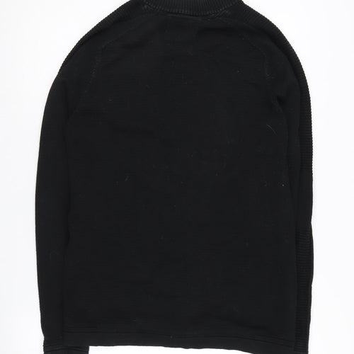 Jack & Jones Black Basic Jacket Men's S Full Zip Casual