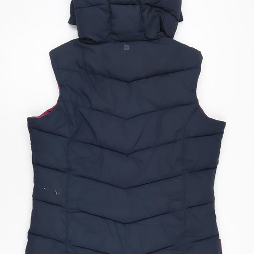 Mountain Warehouse Women's Blue Hooded Gilet Size 12