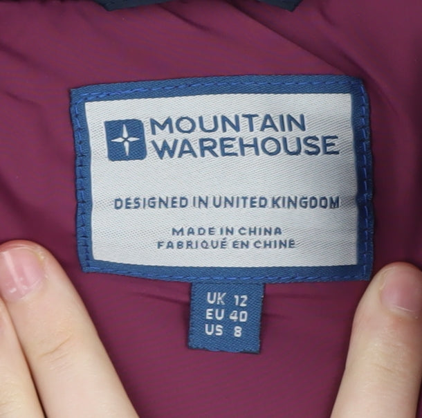 Mountain Warehouse Women's Blue Hooded Gilet Size 12