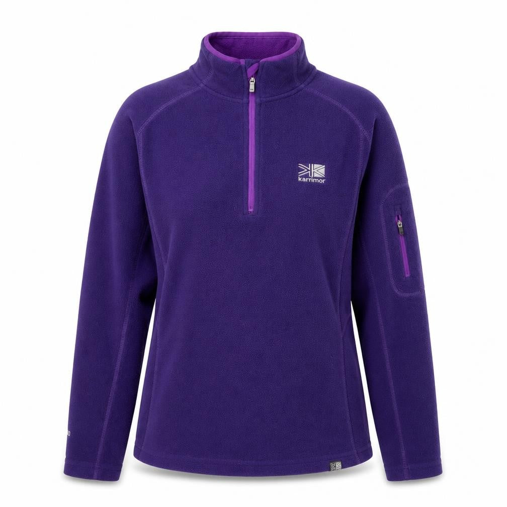 Front view of Karrimor Women's Purple Fleece Pullover, size 12