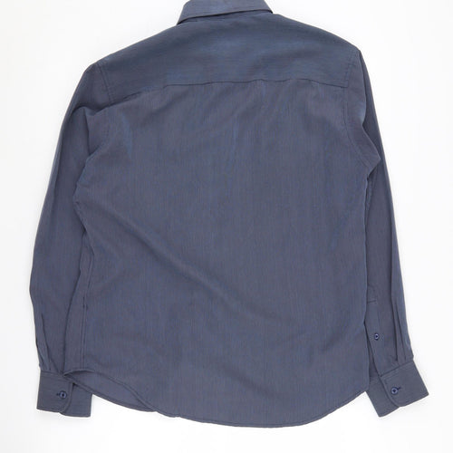 Pierre Cardin Men's Blue Striped Shirt, S, Button-Up