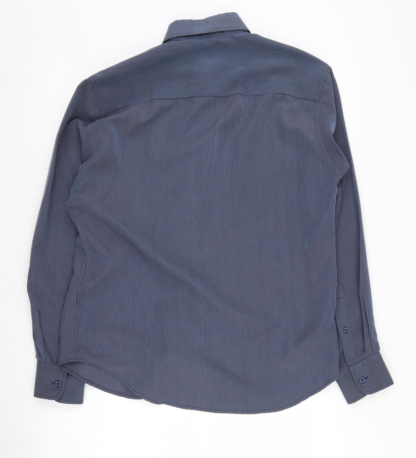 Pierre Cardin Men's Blue Striped Shirt, S, Button-Up