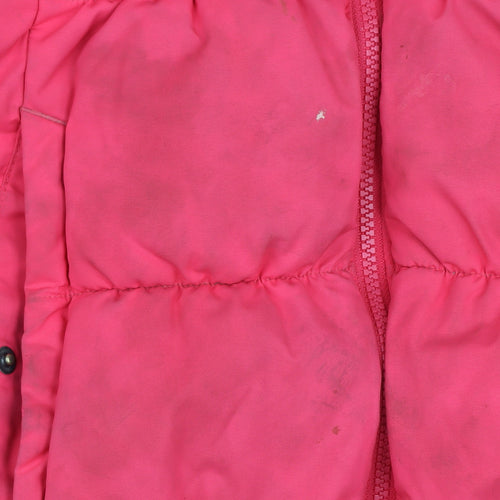 Columbia Girls Pink Puffer Jacket - Hooded Winter Coat