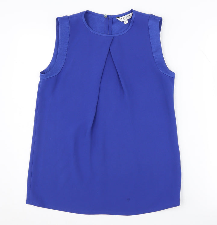 L.K. Bennett Women's Blue Sleeveless Top Size 8