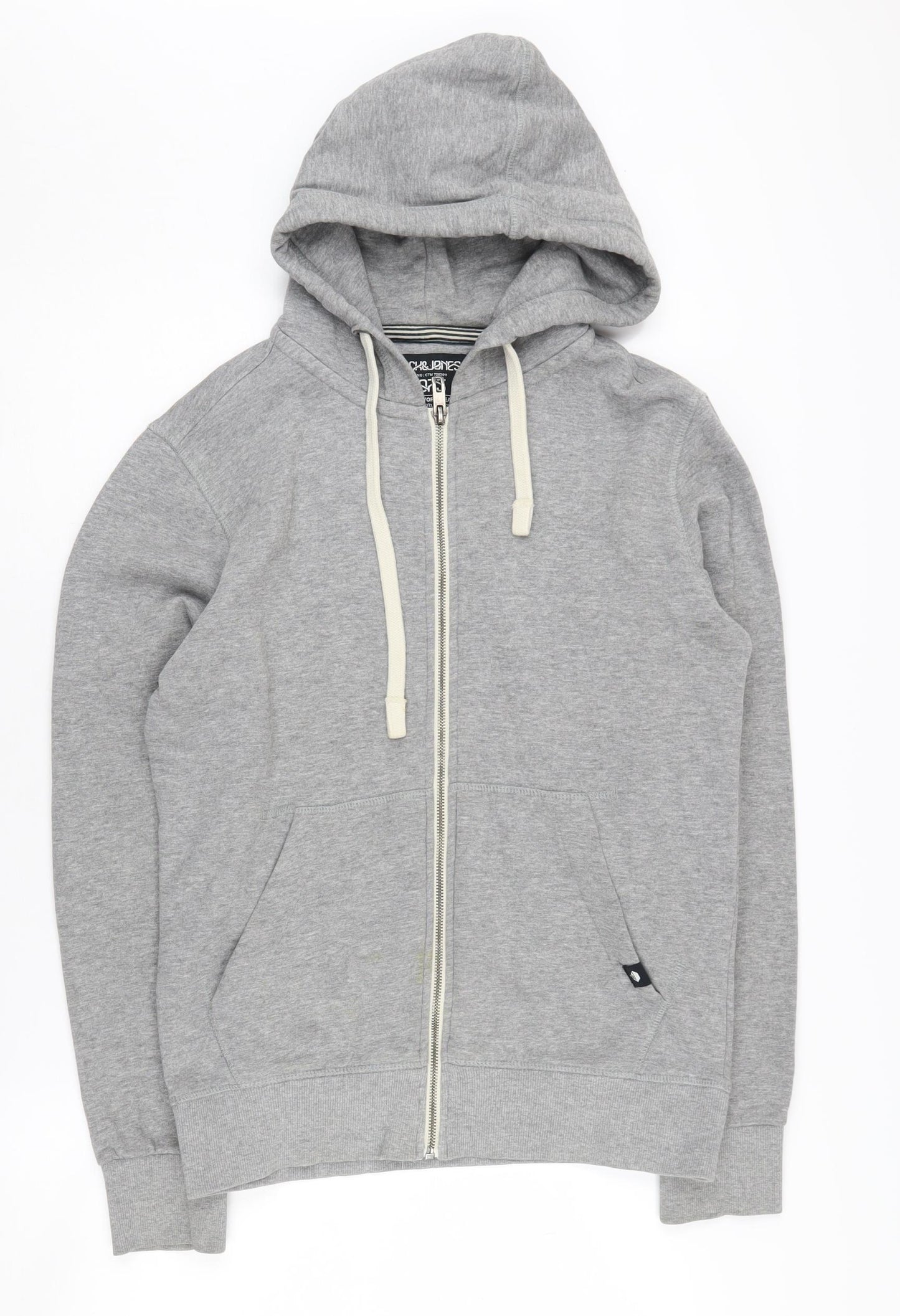 Jack & Jones Men's Grey Full Zip Hoodie S