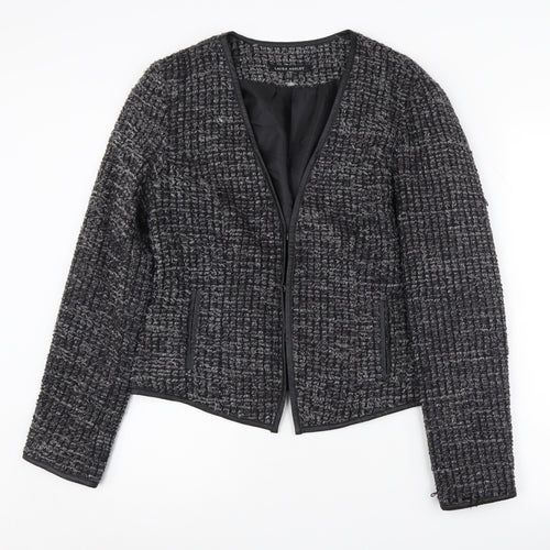 Laura Ashley Women's Grey Bouclé Blazer Size 14