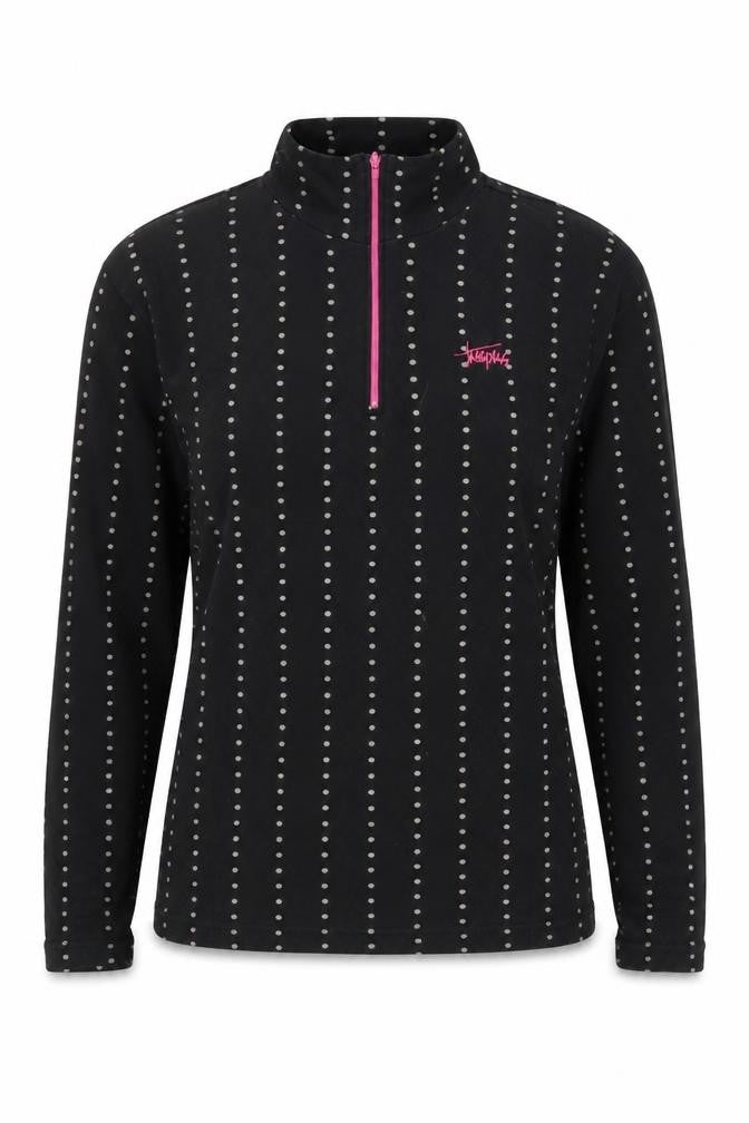 Front view of Trespass Women's Black M Henley Sweatshirt
