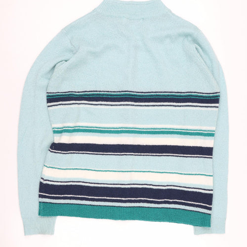 Honor Millburn Women's Blue Striped Cardigan M
