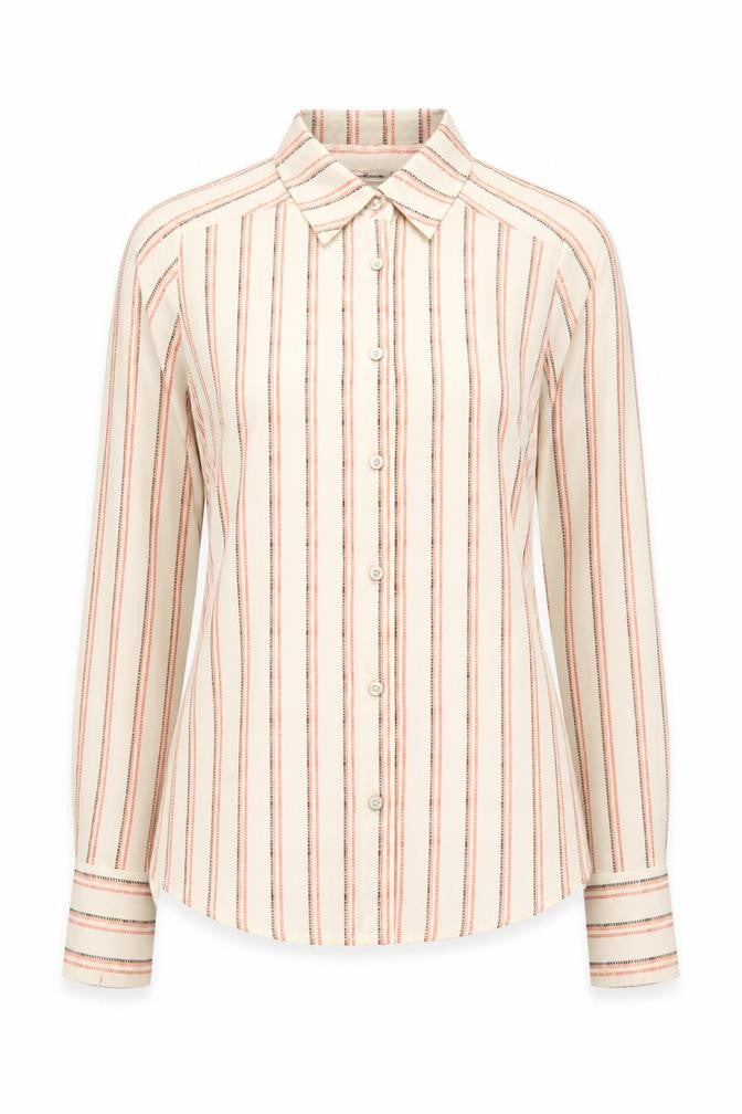 Front view of Ben Sherman Women's XS Striped Button-Up Shirt