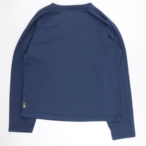 HEAD Women's Blue V-Neck Long Sleeve T-Shirt