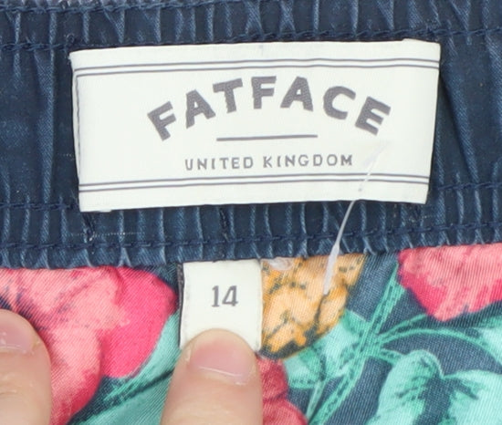 FatFace Unisex Tropical Swim Shorts, Size 14, Multicolour