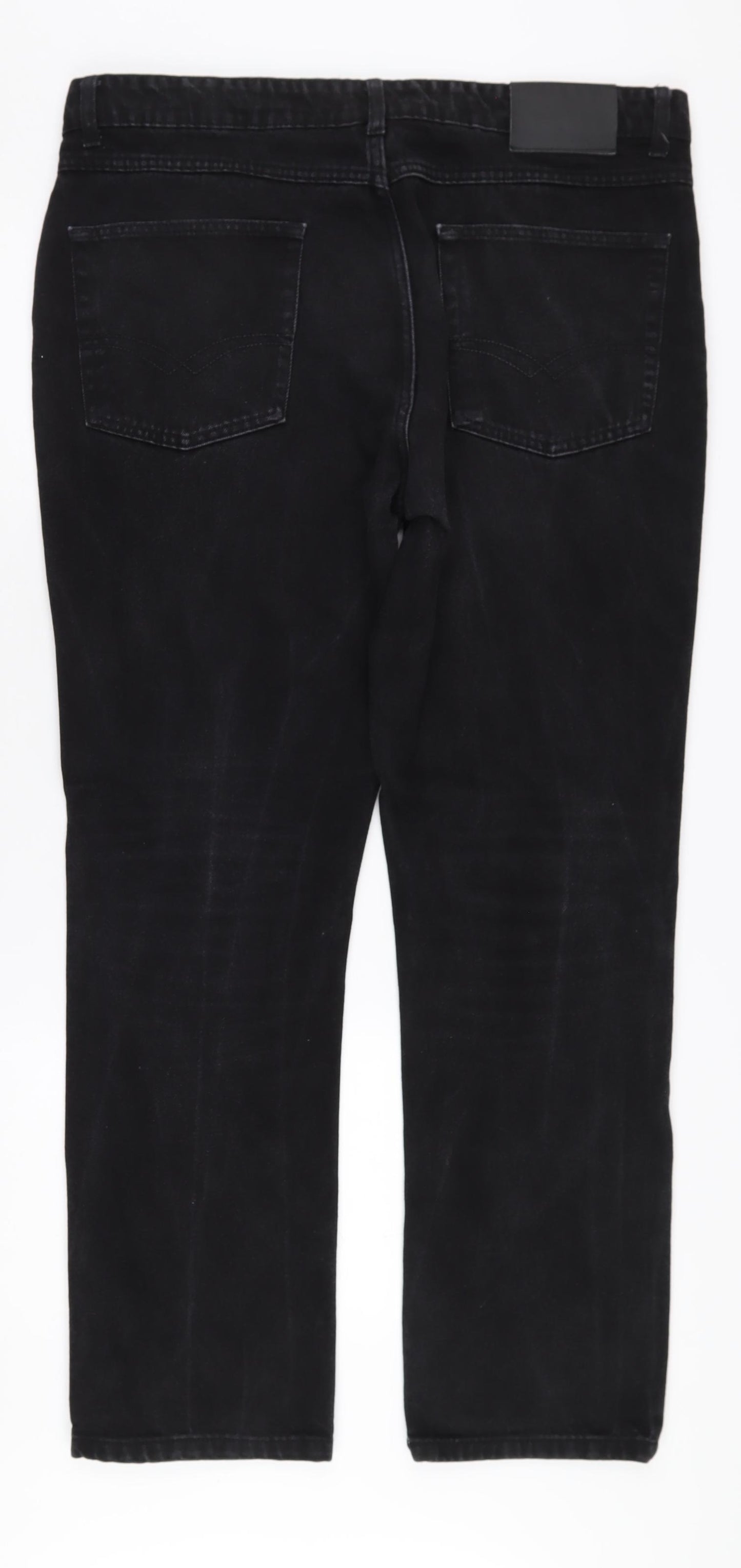 Pierre Cardin Men's Regular Fit Black Jeans 38W