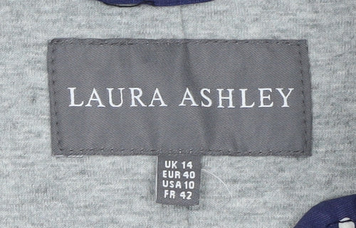 Laura Ashley Women's Blue Polka Dot Rain Coat Size 14