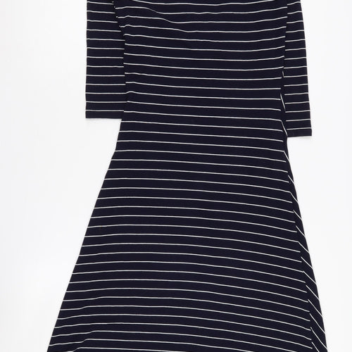 Laura Ashley Women's Striped Dress, Size 8, 3/4 Sleeve