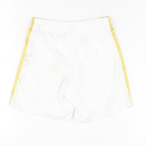 Adidas Boys Athletic Shorts White Size 5-6Y Football