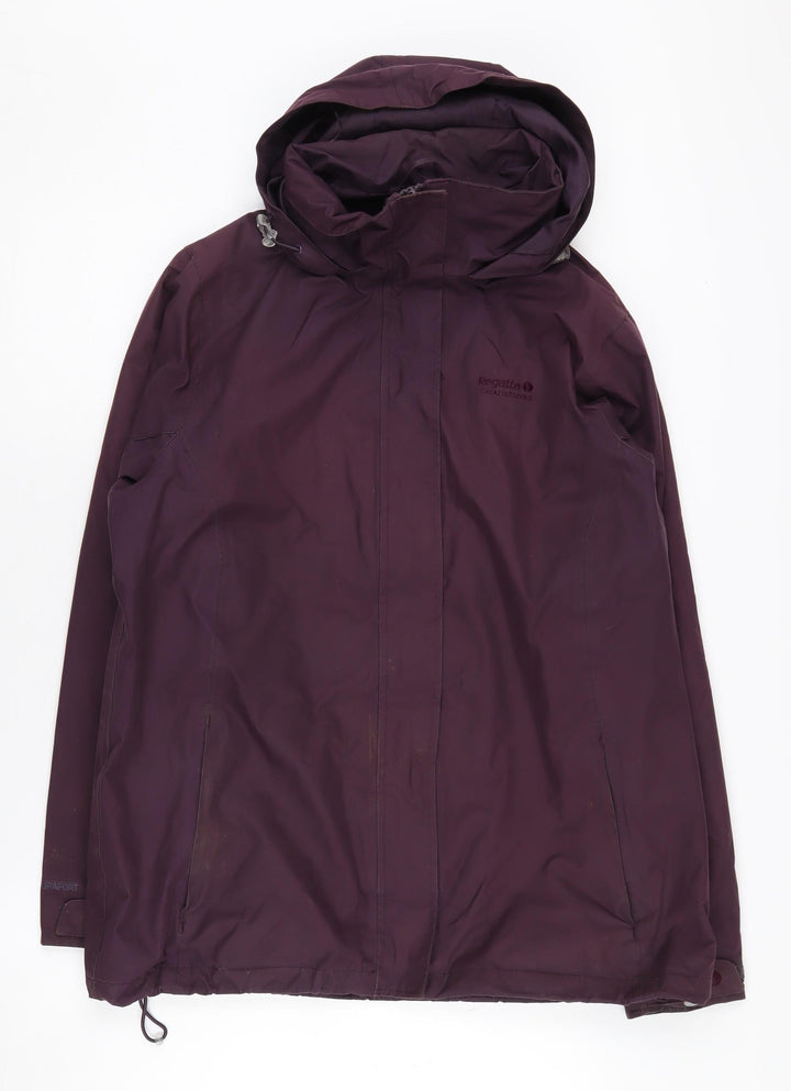 Regatta Women's Purple Waterproof Hooded Jacket Size 10