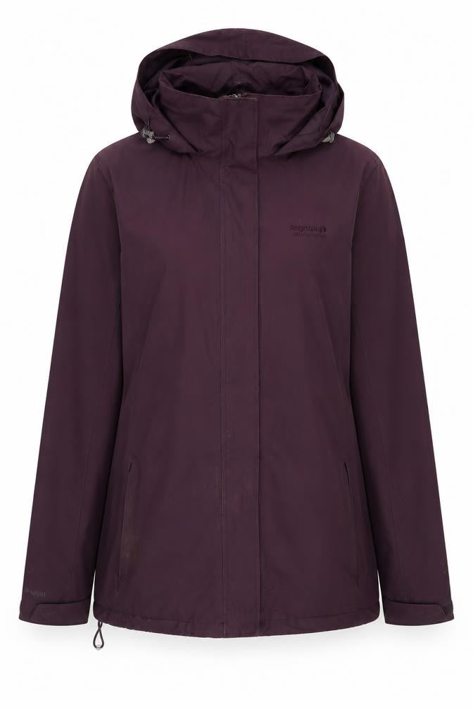 Regatta Women's Purple Waterproof Hooded Jacket Size 10