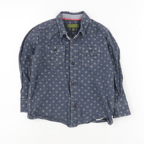 Baker by Ted Baker Boys Blue Button-Up Shirt 3-4 Years