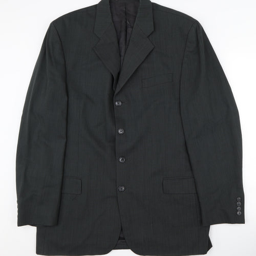 Daniel Hechter Men's Black Blazer, 42L, Formal Jacket