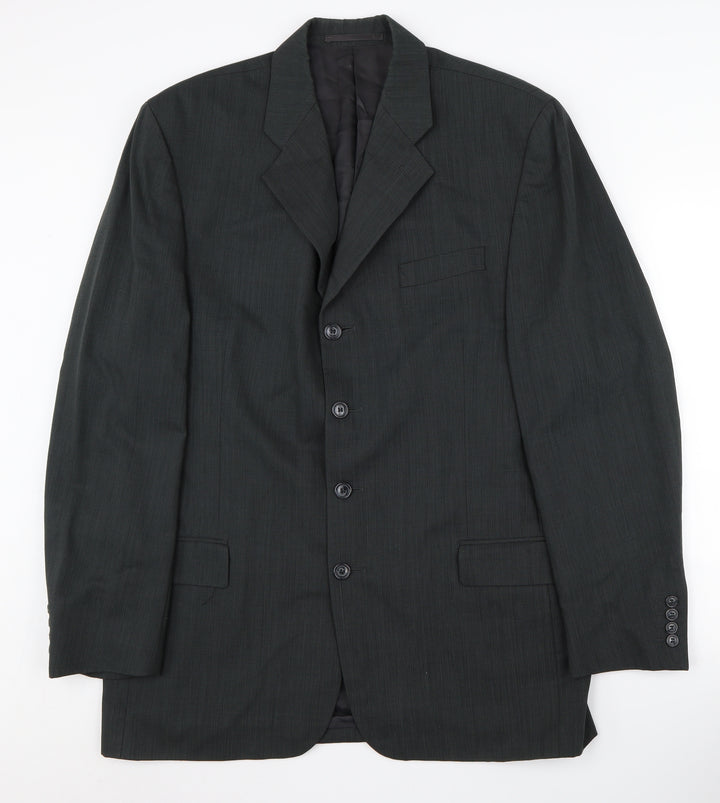 Daniel Hechter Men's Black Blazer, 42L, Formal Jacket