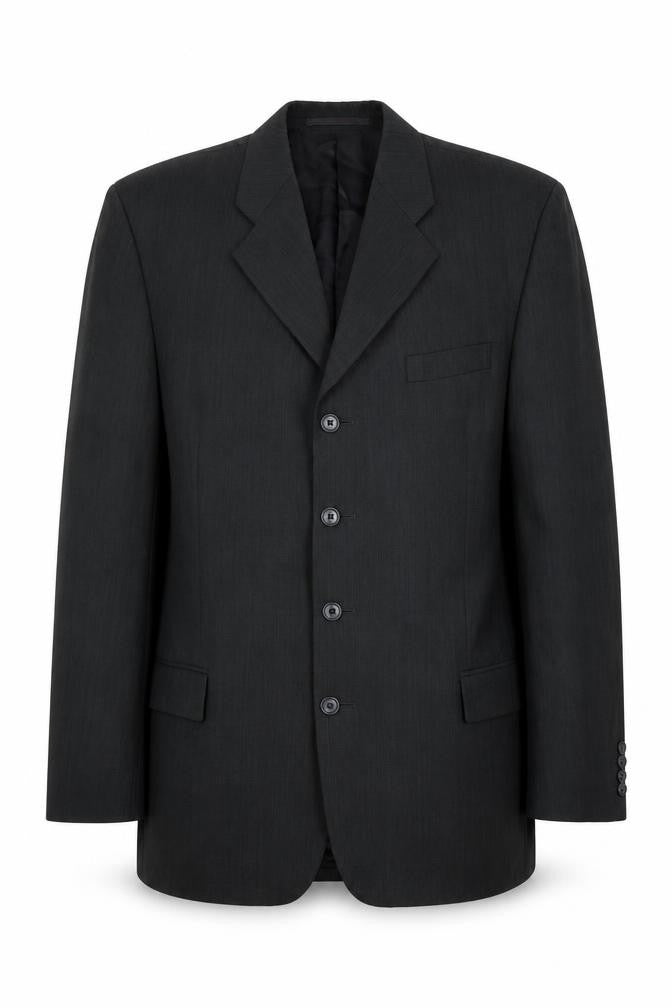 Front view of Daniel Hechter Men's Black Blazer, 42L, Formal Jacket