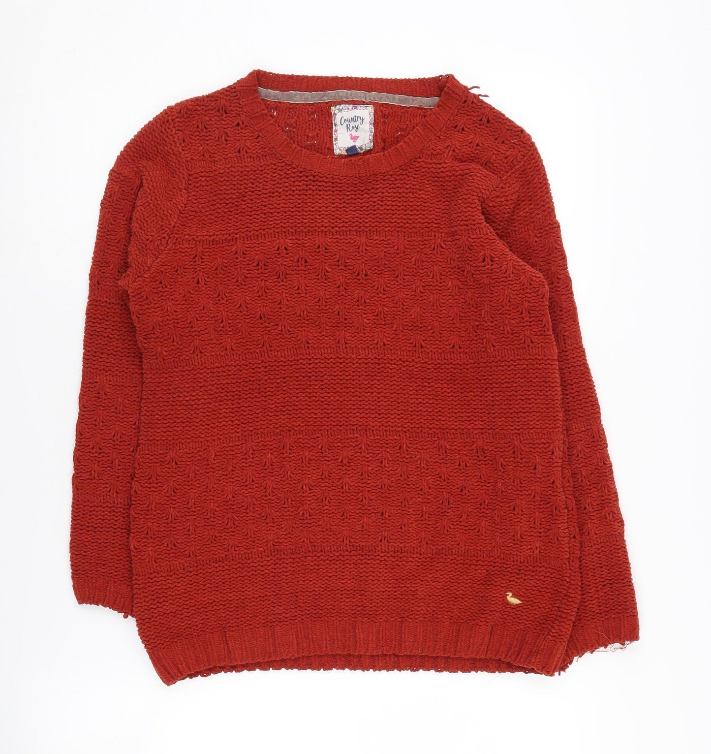 Country Rose Women's Red Pullover Jumper Size B