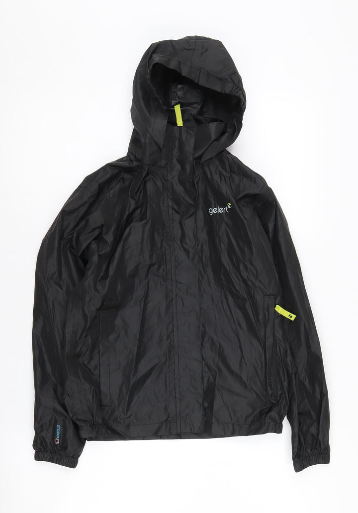 Gelert Boys Black Waterproof Rain Coat 9-10 Years