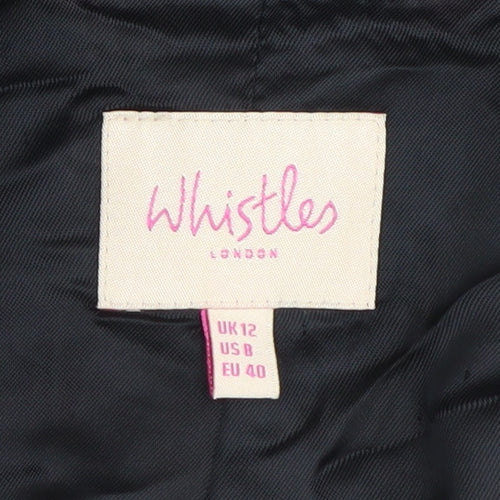 Whistles Women's Black Blazer, UK 12, Single-Breasted