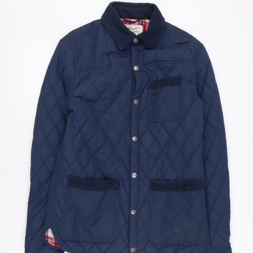 Original Penguin Men's Blue Quilted Jacket S Casual