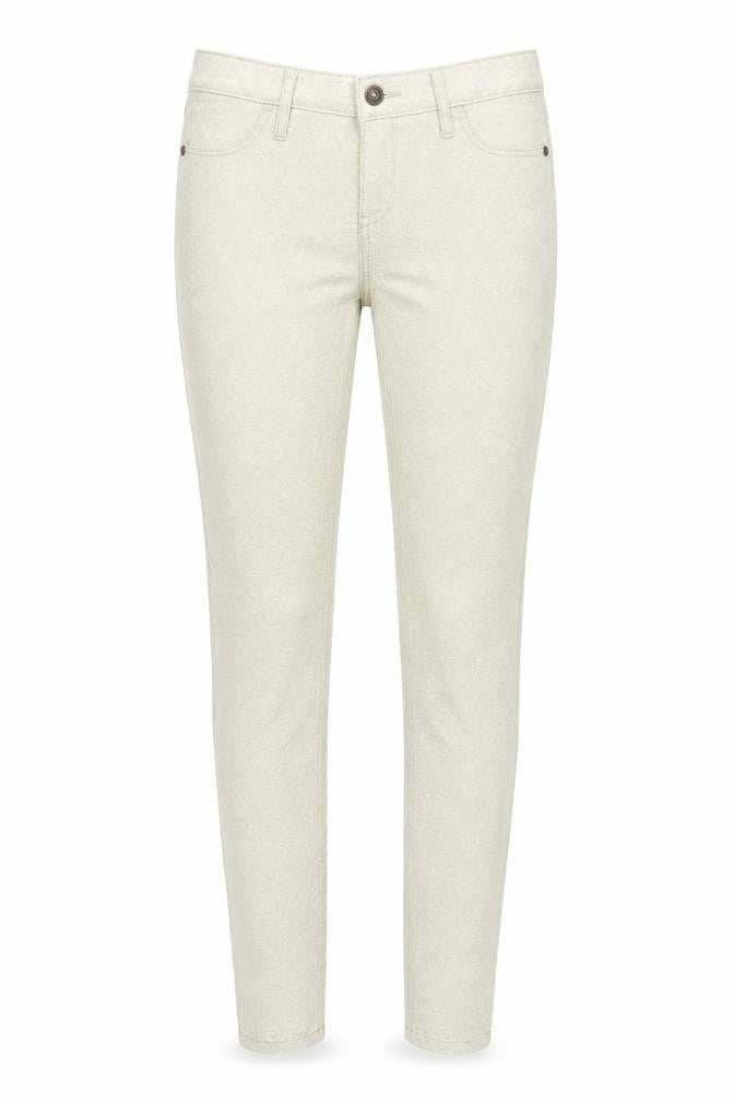 Front view of Abercrombie & Fitch Women's Beige Jeans, Size 2XS