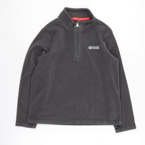 Regatta Boys Grey 1/2 Zip Fleece Sweatshirt 9-10 Years
