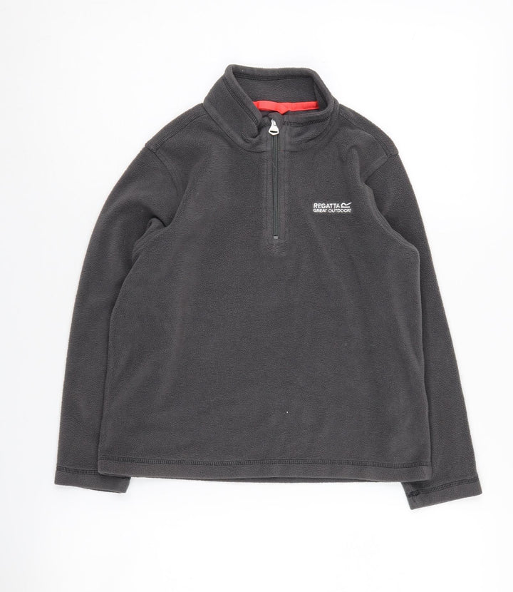 Regatta Boys Grey 1/2 Zip Fleece Sweatshirt 9-10 Years