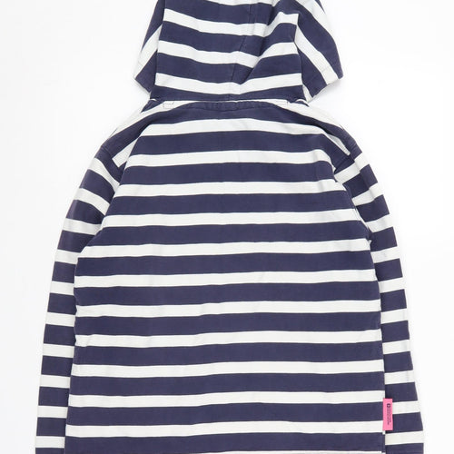 Mountain Warehouse Girls Striped Hoodie Blue 11-12 Years