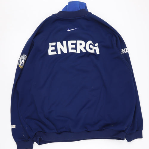 Nike Men's Blue XL 1/2 Zip Logo Sweatshirt
